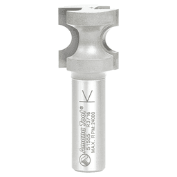 7/8" x 3/16" Radius Bull Nose Router Bit, 2-Flute, 1/2" Shank