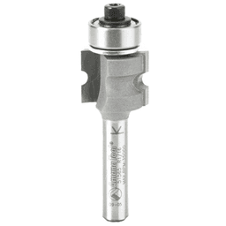 5/8" Dia x 1/2" Carbide Tipped Bull Nose Bit, 2-Flute, 1/4" Shank