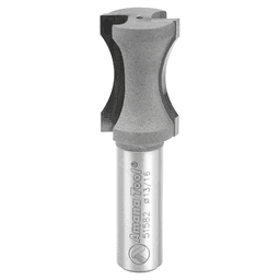 13/16" Dia x 1-1/4" Carbide Tipped Convex Edging 23/32" Radius, 1/2" Shank