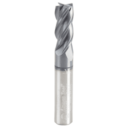 3/8" Dia x 7/8" CNC Variable Helix Spiral Router Bit, Square Bottom, 3/8" Shank Solid Carbide AlTiN Coated End Mill