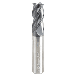 1/2" Dia x 1" CNC Variable Helix Spiral Router Bit, Square Bottom, 1/2" Shank Solid Carbide AlTiN Coated End Mill