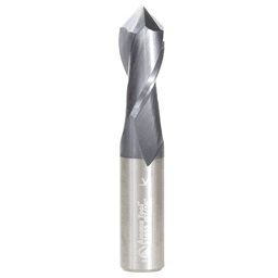 7/16" x 2-1/2" High Performance CNC 'V' Up-Cut Spiral Drill Router Bit/End Mill, 2-Flute, 7/16" Shank