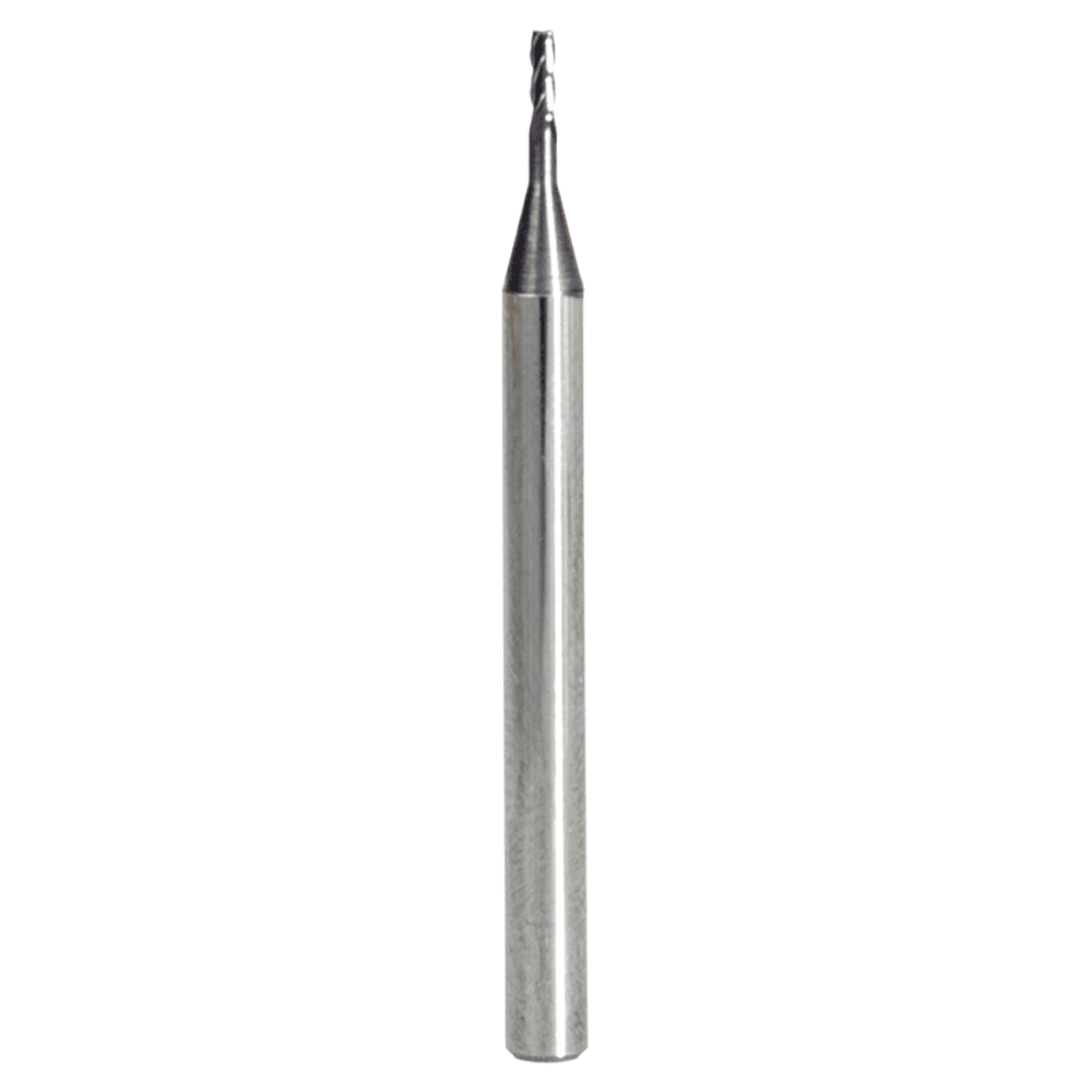 0.040" AlTiN Coated CNC Steel Square Mini End Mill Bit, 4-Flute