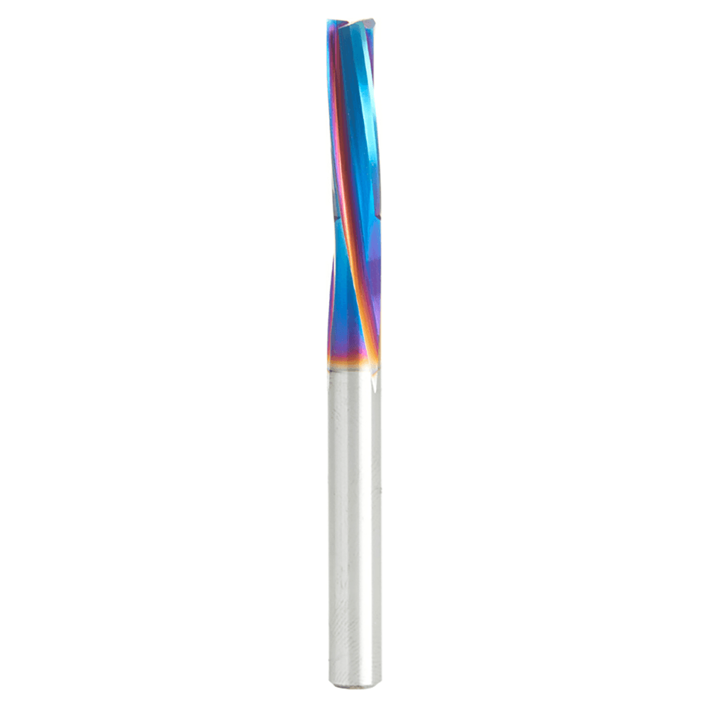 1/4" Dia x 7/8" Solid Carbide Spektra Extreme Tool Life Coated Spiral Finisher, 1/4" Shank Down-Cut Router Bit