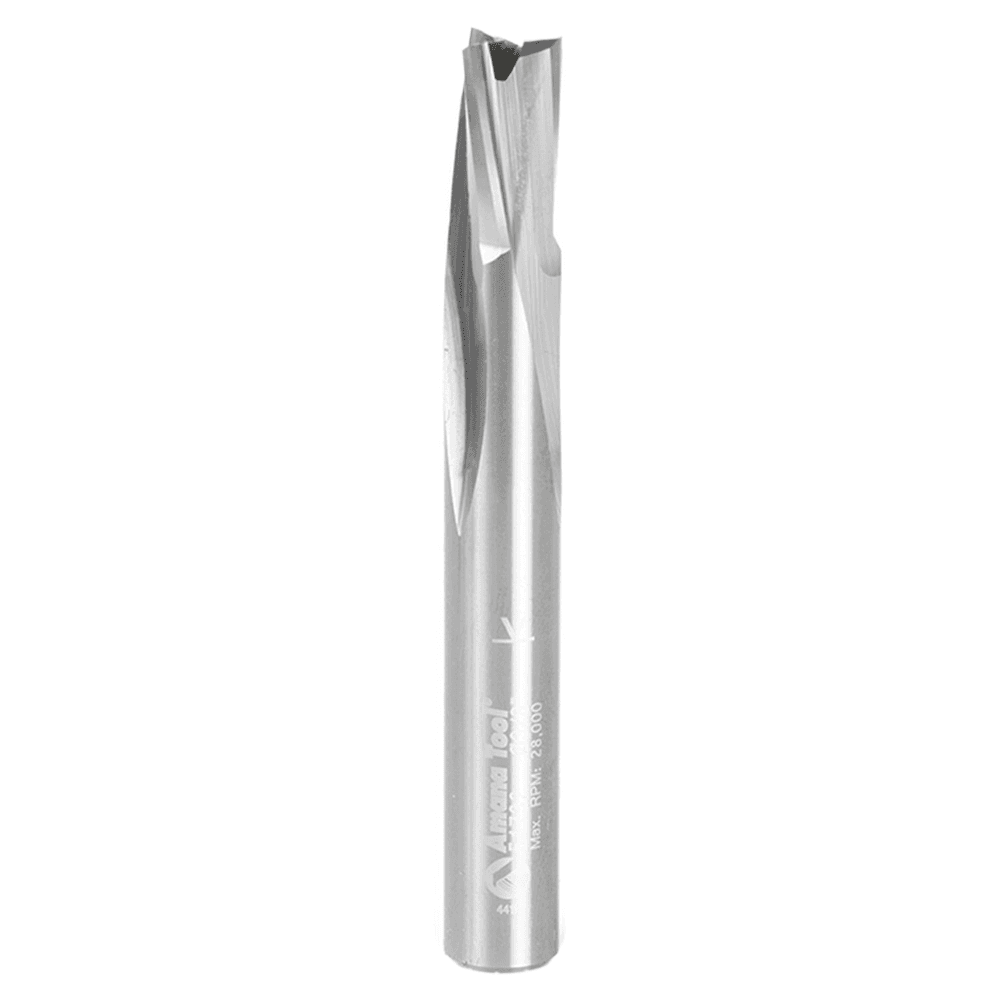 3/8" Dia x 5/8" Solid Carbide Spiral Finisher, 3/8" Shank Down-Cut Router Bit