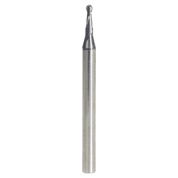 0.060" AlTiN Coated CNC Steel Ball End Mini Mill Bit, 2-Flute