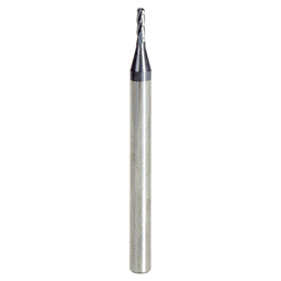 0.050" AlTiN Coated CNC Steel Ball End Mini Mill Bit, 4-Flute