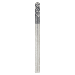 1/8" Dia x 1/4" High Performance Solid Carbide CNC Steel, Helix Spiral Ball Nose with AlTiN Coating 4-Flute, 1/8 "Shank, 1-1/2" Long Up-Cut Router Bit, /End Mill