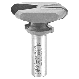 1-3/4" Dia x 13/16" Carbide Tipped Finger Grip Bit, 3/32" x 3/16" Radius, 1/2" Shank