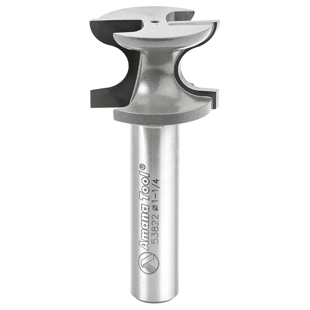 1-1/4" Dia x 7/8" Carbide Tipped Window Sill Edge 7/32" Radius, 1/2" Shank