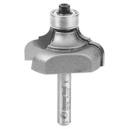 1-3/8" Dia x 11/16" Carbide Tipped Classical Cove/Bead Bit, 1/4" x 3/16" Radius, 1/4" Shank
