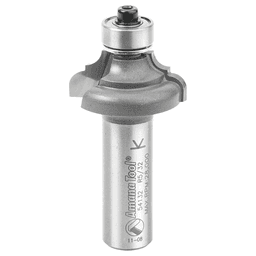 1-1/8" Dia x 1/2" Carbide Tipped Classical Cove/Bead Bit, 5/32" x 5/32" Radius, 1/2" Shank