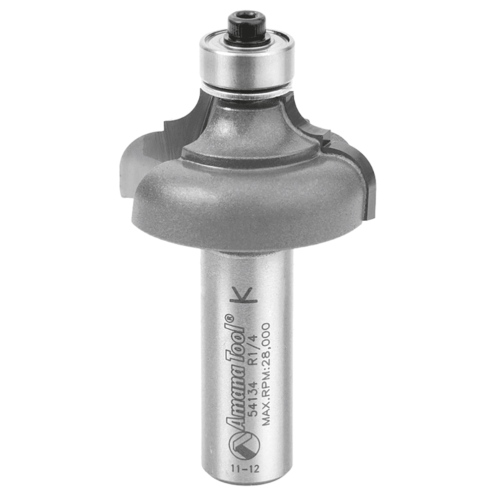 1-3/8" Dia x 11/16" Carbide Tipped Classical Cove/Bead Bit, 1/4" x 3/16" Radius, 1/2" Shank
