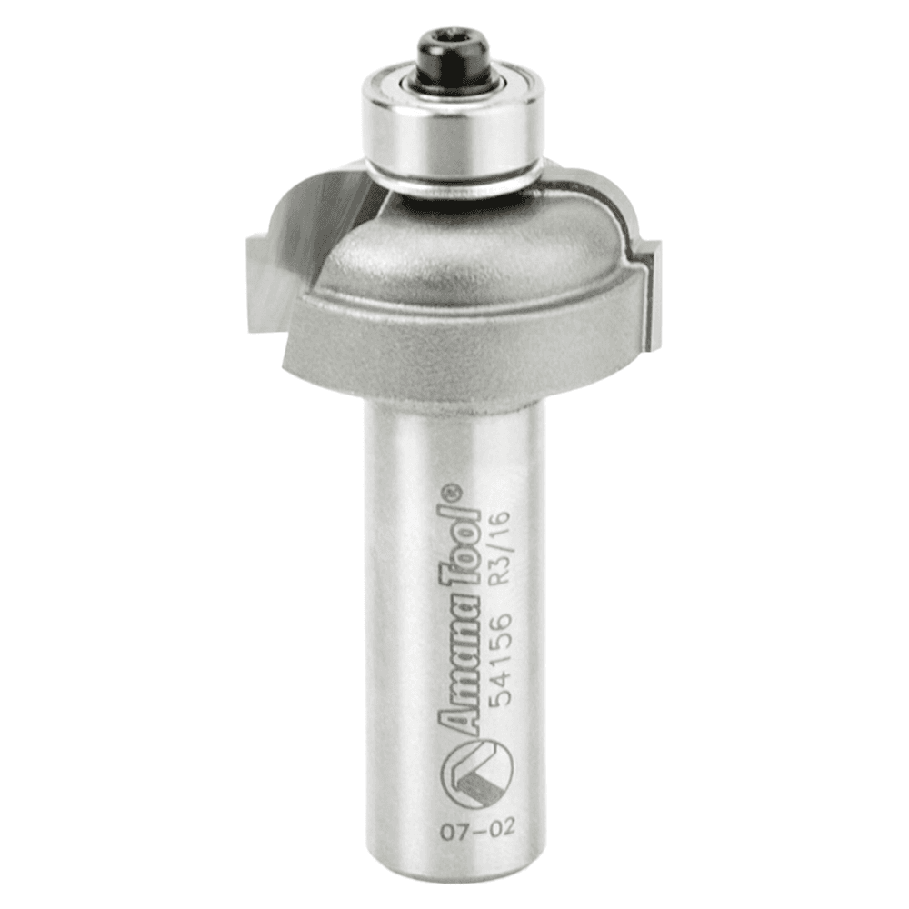 1-1/8" Dia x 1/2" Special Cove Bit, 3/16" Radius, 1/2" Shank