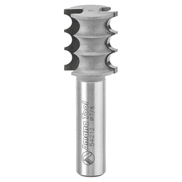 7/8" Dia x 1" Carbide Tipped Triple Bead Molding 1/8" Radius, 1/2" Shank