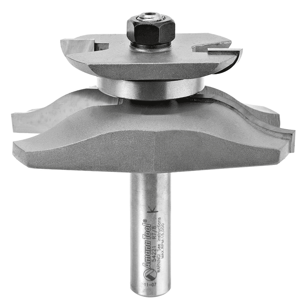 3-3/8" x 3-1/16" Ogee Raised Panel Bit, 2-Flute, 1/2" Shank