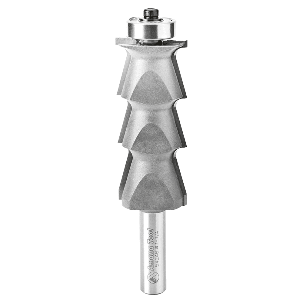 1-1/4" Dia x 2-29/32" Carbide Tipped Louver 5/32" Radius, 1/2" Shank