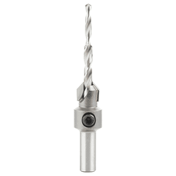 7/16" x 3-1/8" Carbide Tipped Countersink Bit with Slow Spiral Stepped Drill, 5/16" Shank