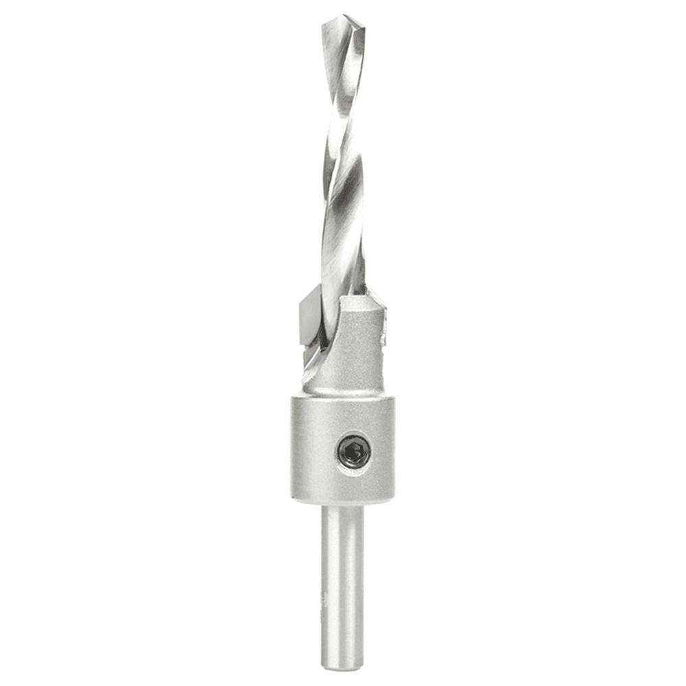 5/8" x 4-5/8" Carbide Tipped Shankless Countersink Bit with Slow Spiral Drill, 5/16" Shank