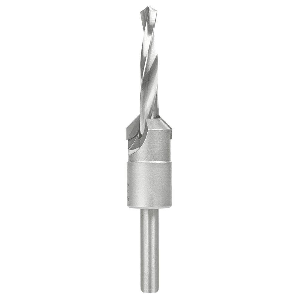 3/4" x 4-5/8" Carbide Tipped Shankless Countersink Bit with Slow Spiral Drill, 5/16" Shank