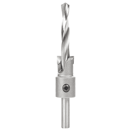 5/8" Dia x 5/16" Drill Dia Carbide Tipped Shankless Counterbore with Slow Spiral Drill, #20 Screw, 5/16" Drill Shank