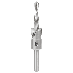 3/4" Dia x 3/8" Drill Dia Carbide Tipped Shankless Counterbore with Slow Spiral Drill, #24 Screw, 3/8" Drill Shank