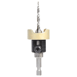 3/8" x 5/32" Carbide Tipped Countersink Bit with Tapered Drill/Adjustable Depth Stop, #8 Screw