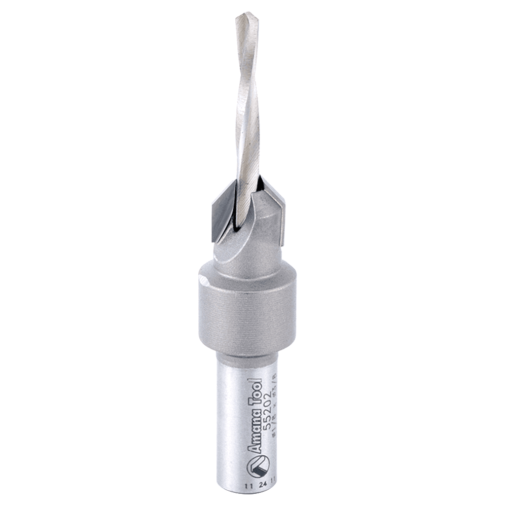 3/8" x 2-9/16" Carbide Tipped Countersink Bit, 5/16" Shank