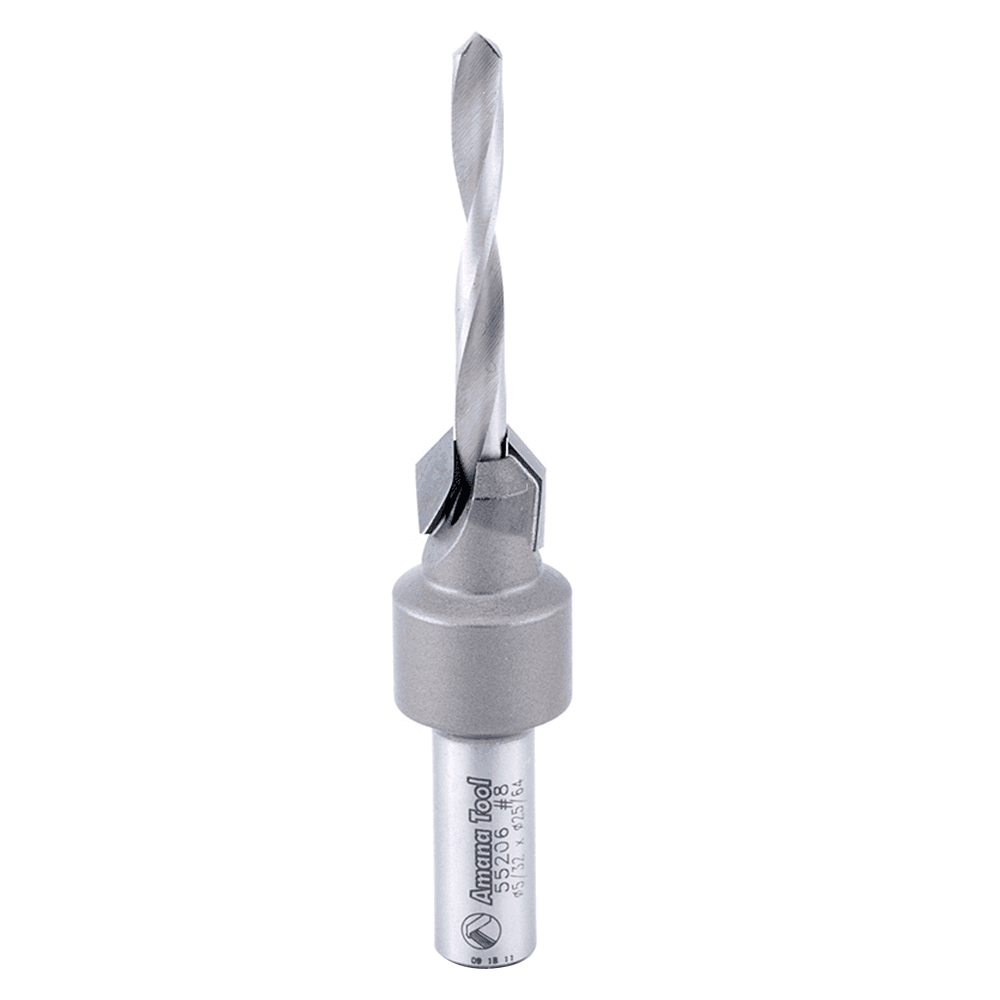 25/64" x 2-7/8" Carbide Tipped Countersink Bit, 5/16" Shank