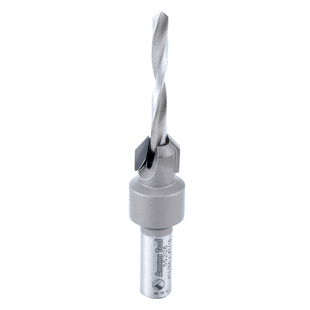 7/16" x 3" Carbide Tipped Countersink Bit, 5/16" Shank