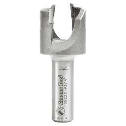 1-1/32" Dia x 1/2" Carbide Tipped Plug Cutter for Drill Press, 1/2" Shank