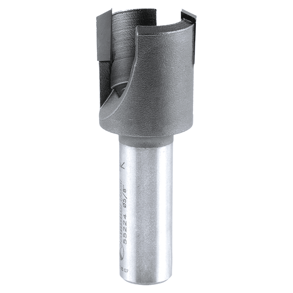 29/32" Dia x 1/2" Carbide Tipped Plug Cutter for Drill Press, 1/2" Shank