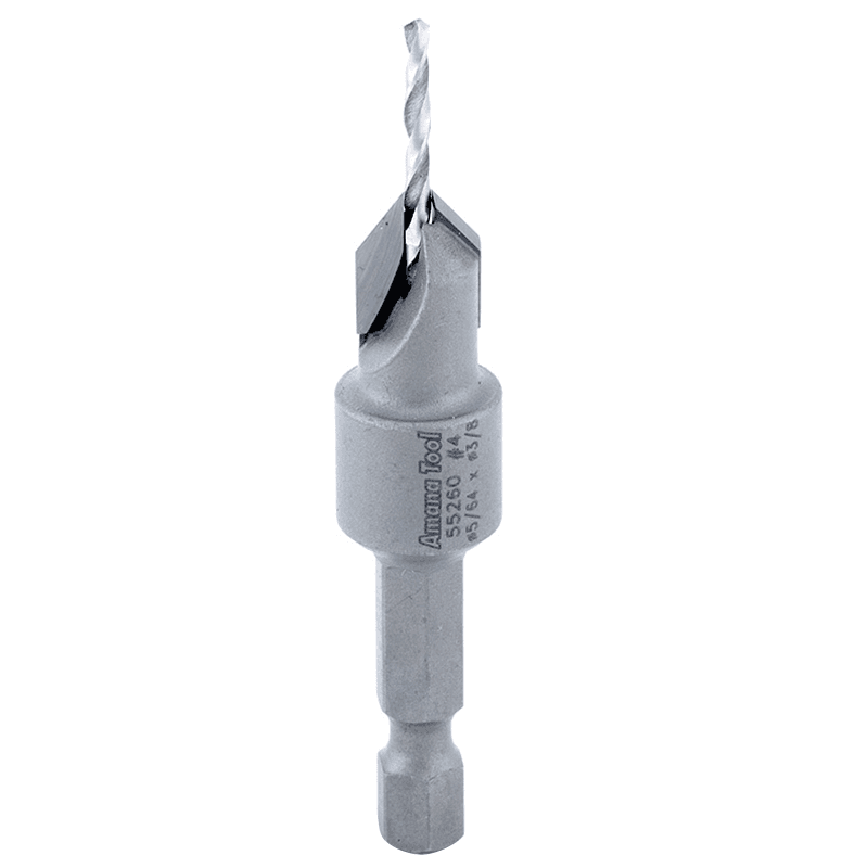 3/8" x 2-1/8" Carbide Tipped Countersink Bit for Wood, #4 Screw