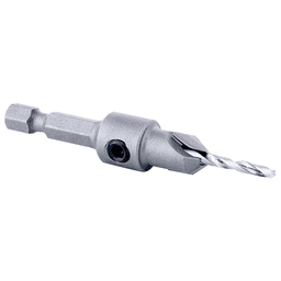 55273 3/8" Carbide Tipped Replacement Countersink Bit with Slow Spiral M2 Drill, #6 Screw