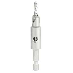 3/8" Carbide Tipped Replacement Countersink Bit with Slow Spiral M2 Drill, #8 Screw