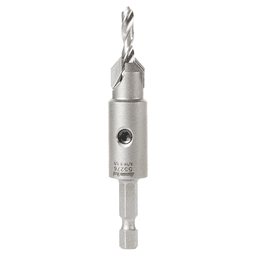1/2" Carbide Tipped Replacement Countersink Bit with Slow Spiral M2 Drill, #10 Screw