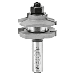 1-5/8" Dia x 11/16" Carbide Tipped Traditional Reversible Stile and Rail Assembly, 1/2" Shank