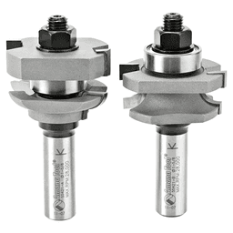 1-5/8" Dia x 11/16" Carbide Tipped Concave Stile/Rail 5/32" Radius, 1/2" Shank Set (2-Piece)