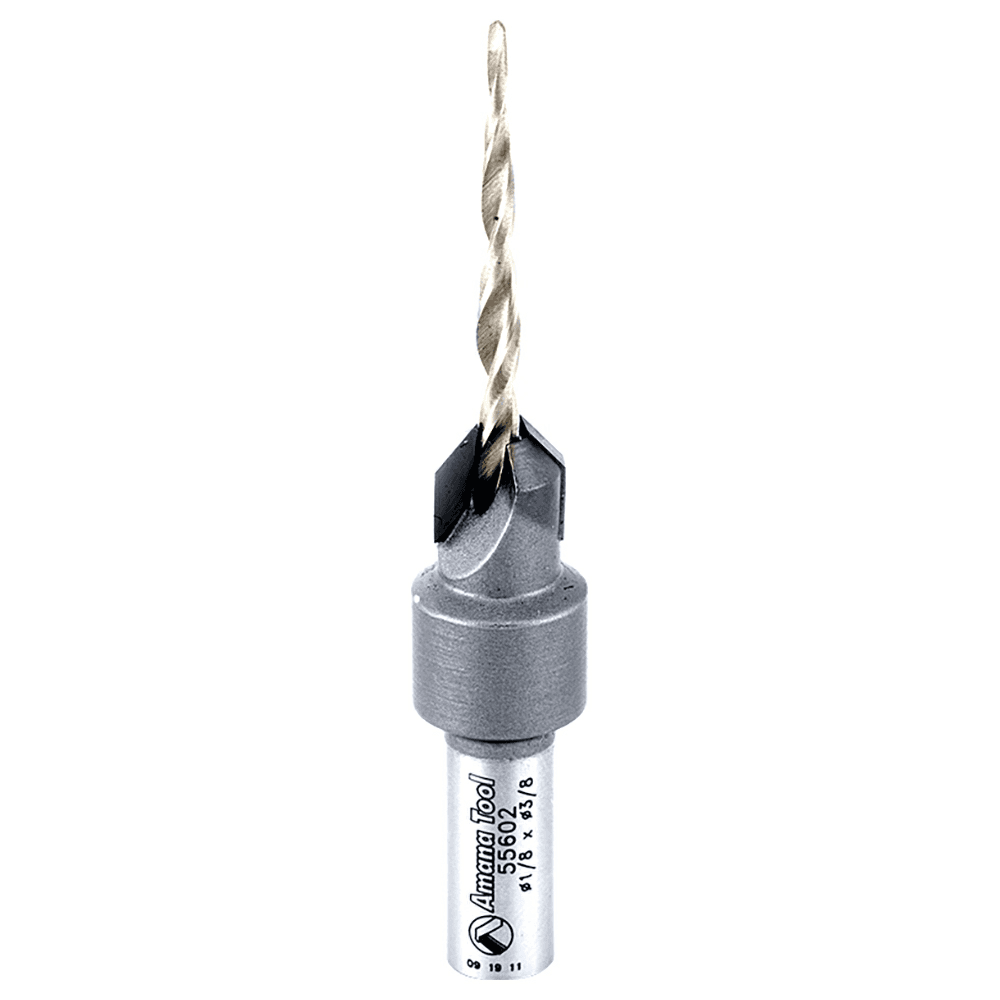 3/8" x 2-9/16" Carbide Tipped Countersink Taper Bit, #6 Screw
