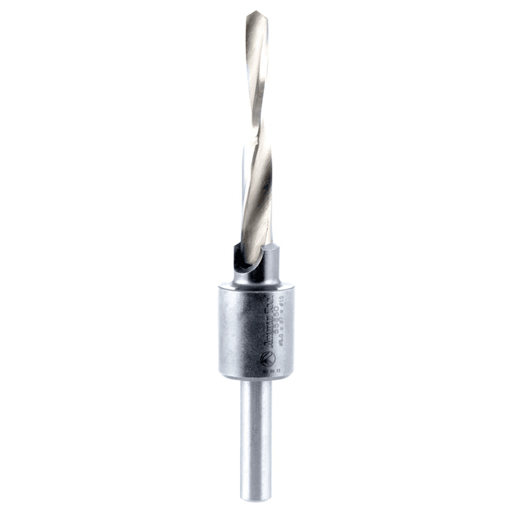10mm x 106mm RTA Furniture Drill/Countersink Assembly, 7mm Shank