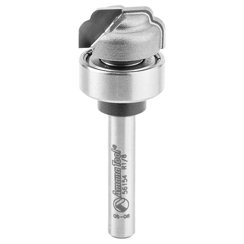 3/4" Dia x 3/8" Carbide Tipped Special Cove 1/8" Radius Core Box Bit, 1/4" Shank