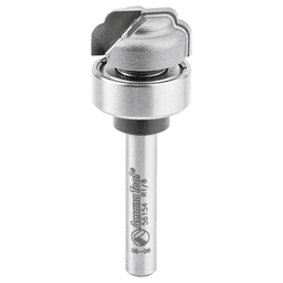3/4" Dia x 3/8" Carbide Tipped Special Cove 1/8" Radius Core Box Bit, 1/4" Shank