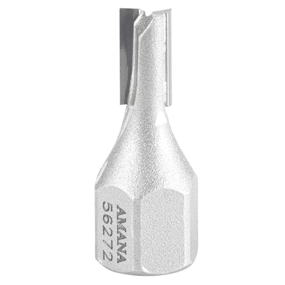 1/4" + 0.015" Straight No Shear Mortising Screw Cutter, 2-Flute
