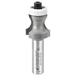 1" Dia x 7/8" Carbide Tipped Countertop No-Drip with Ultra-Glide Radius Bearing Guide Solid Surface, 5/16" Angle, 1/2" Shank