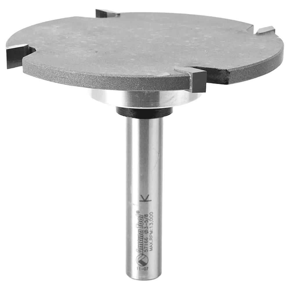 3" Dia x 1/4" Carbide Tipped 4 Wing Cut Out Solid Surface, 1/2" Shank, 1" Depth of Cut