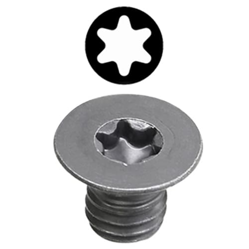 4mm x 0.5mm Flat Head Screw, Torx Drive by Amana