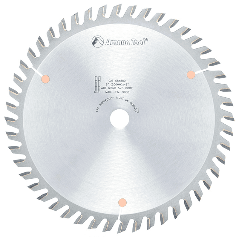 8" x 48 Teeth Cross-Cut/Cut-Off Saw Blade