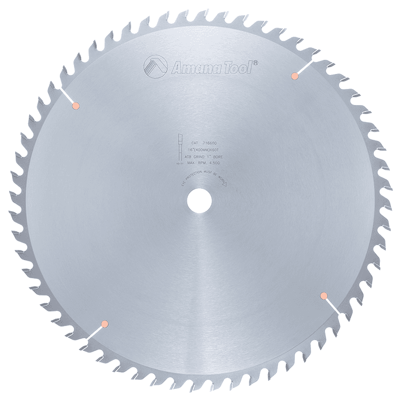 16" x 60 Teeth Heavy-Duty Cross-Cut/Cut-Off Saw Blade