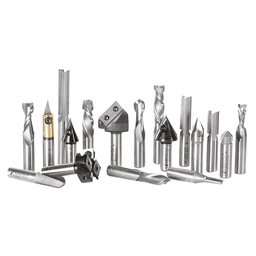 18-Piece CNC Advanced General Purpose Router Bit Collection, 1/2" Shank