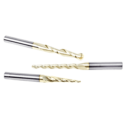 3-Piece CNC Ball Nose Up-Cut Spiral Router Bit Pack, 1/4" Shank